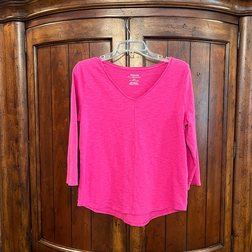 Chico quarter length sleeve top  Medium/ 8